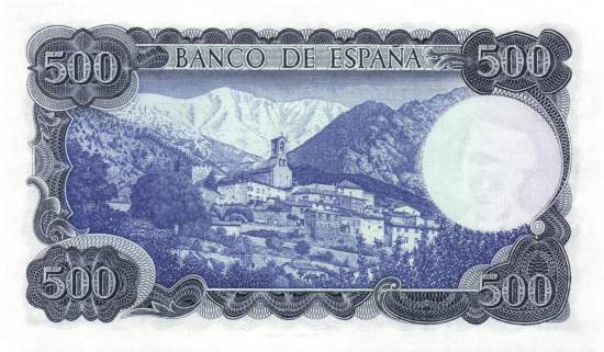 500 Pesetas 23.7.1971